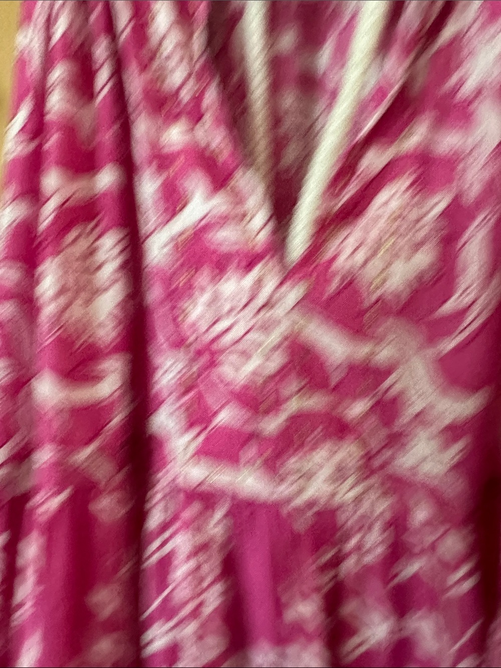 Ros Garden Hot Pink Floral Tie-Neck Mini Dress - Picture 5 of 11